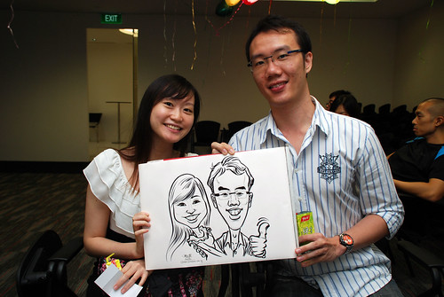 caricature live sketching for iFast Financial Pte Ltd - 12