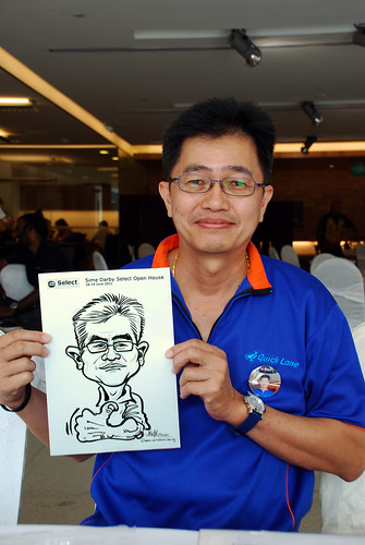 Caricature live sketching for Sime Darby Select Open House Day 2 - 32