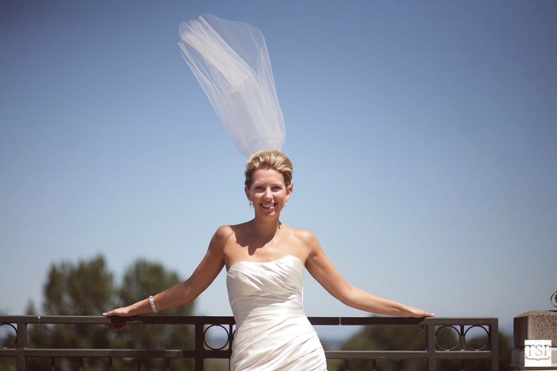 Windy Bride Portrait