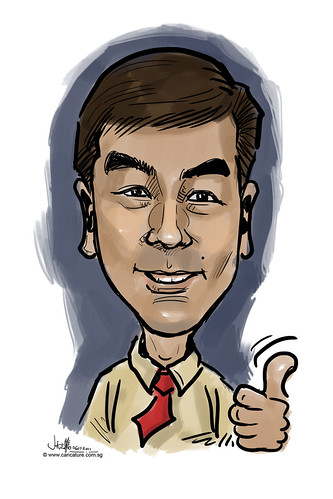 digitcal caricature live sketching for Utell Hotels and Resorts - 6