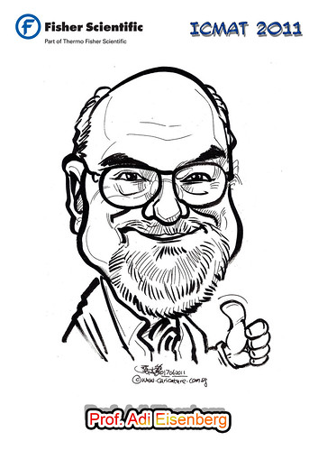 Caricature for Fisher Scientific - Prof. Adi Eisenberg
