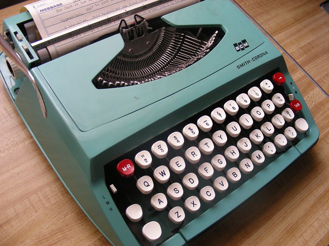 in which i recieve a typewriter