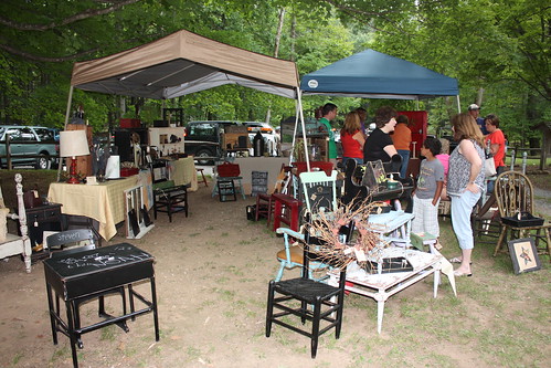 Douthat State Park vendor from 2011 craft fair selling primitive gifts.