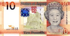Front of Jersey £10 note 2011