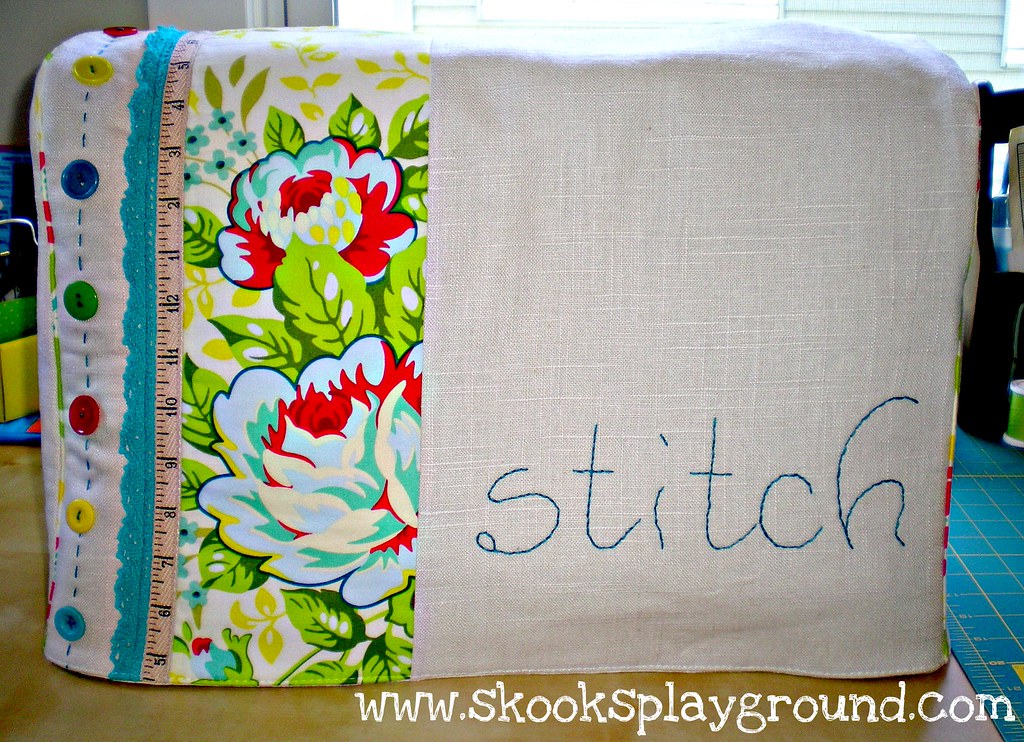Bloom Stitch Sewing Machine Cover