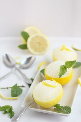 Lemon Granita made with Splenda