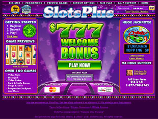 SlotsPlus Casino Home