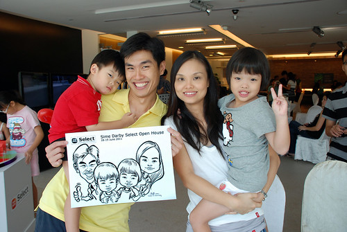 Caricature live sketching for Sime Darby Select Open House Day 2 - 13