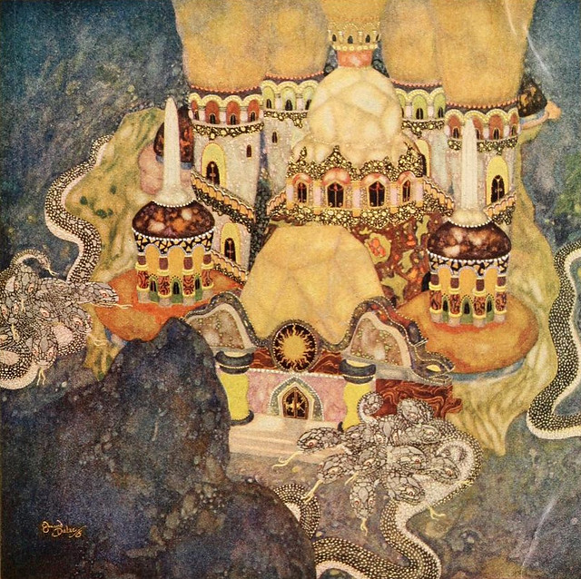 Edmund Dulac - 'The Palace of the Dragon King" from Fairy Tales of the Allied Nations