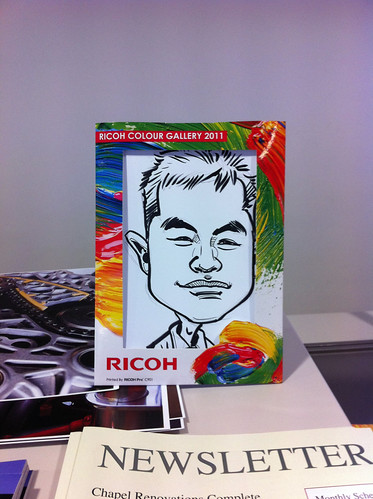 Caricature live sketching for Ricoh Roadshow - f