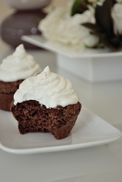 Cupcakes au Chocolat et glaçage vanille au creamcheese et fromage blanc (PP/PL) - avec tolérés
