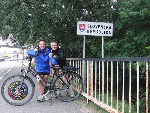 Cruzando a Kómaron en Eslovaquia