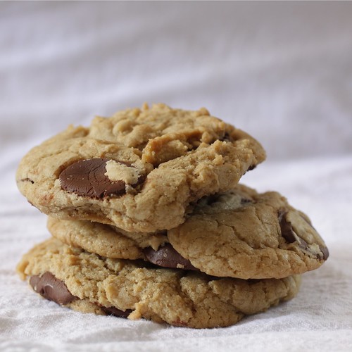chewy cookies with chocolate discs