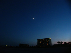 Moon over Cocoa Beach