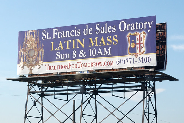 Billboard for Saint Francis de Sales Oratory