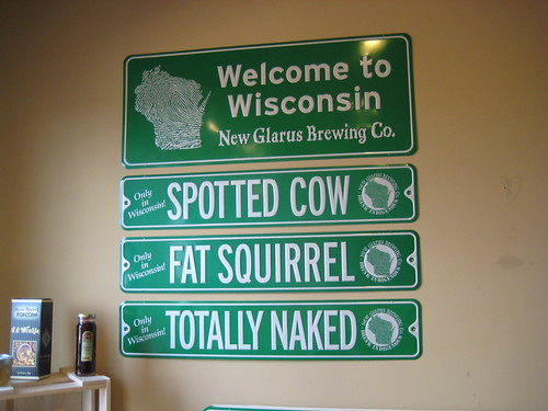New Glarus Brewery signs
