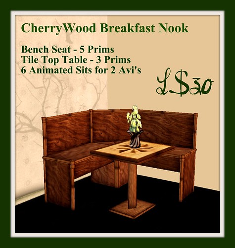 [PP] Cherrywood Breakfast Nook