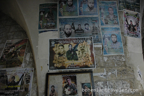 martyr posters nablus old city