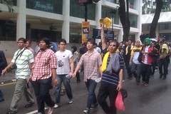 Bersih crowd on Jalan Raja Chulan