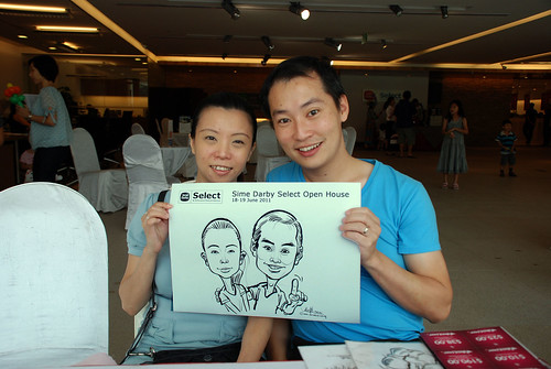 Caricature live sketching for Sime Darby Select Open House Day 2 - 26