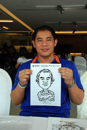 Caricature live sketching for Sime Darby Select Open House Day 2 - 33