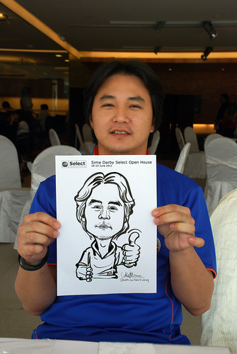 Caricature live sketching for Sime Darby Select Open House Day 2 - 34