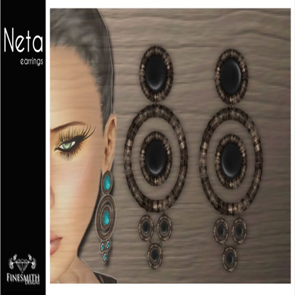Neta Earrings Onyx