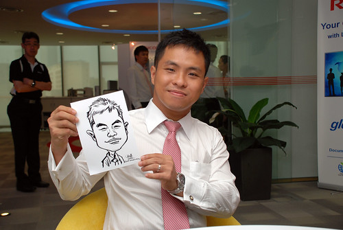 Caricature live sketching for Ricoh Roadshow - 2