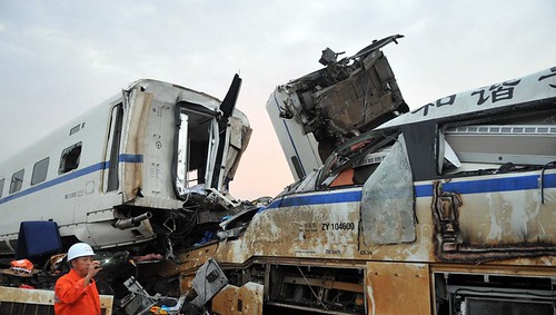 Train Wreck in Wenzhou, Zhejiang Province - Train Label 'Harmony' 1