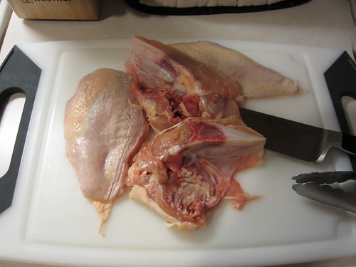 deboning chicken breasts