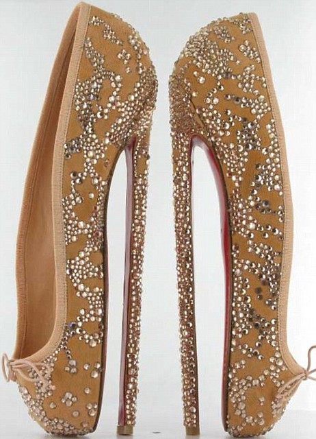 Eat your heart out Victoria Beckham! Presenting the eight-inch pair of Louboutins...  1