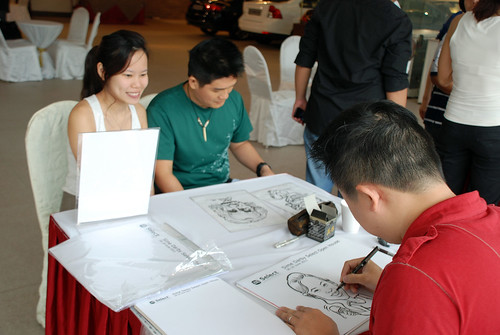 Caricature live sketching for Sime Darby Select Open House Day 1 - o