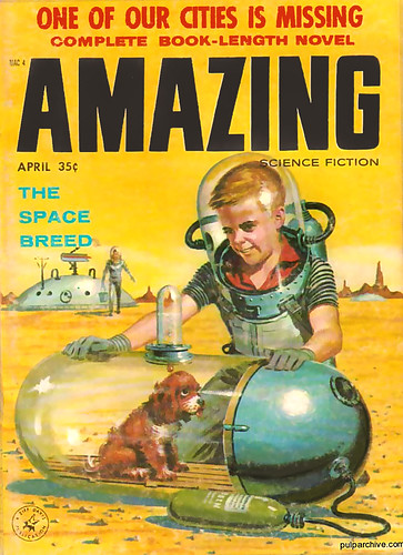 1958 ... puppies in space! by x-ray delta one