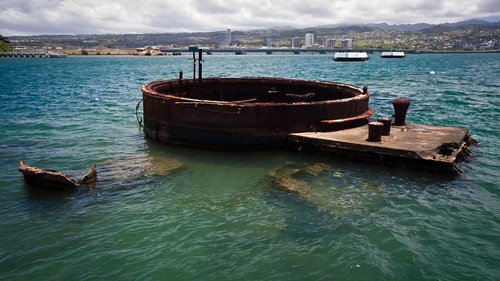 Remain of the turret #3 of the USS Arizona