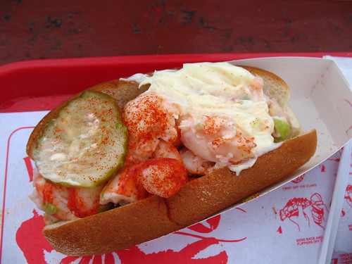 Lobster roll, a Maine speciality