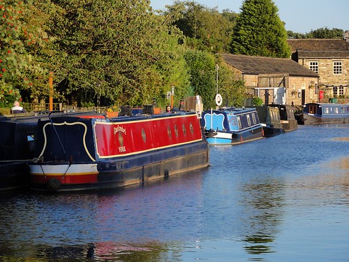 Barges on the Leeds Liverpool Canal