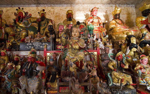 Inside Tha Reua Chinese Shrine, Phuket