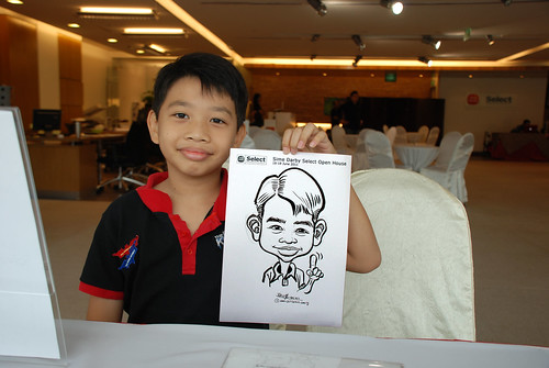 Caricature live sketching for Sime Darby Select Open House Day 1 - 1