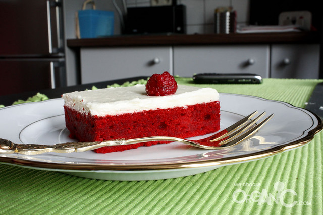 red velvet cake - sheet cake - adapted from Pioneer Woman