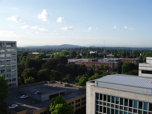 View from the DoubleTree, Portland, OR July 2011 by suzipaw