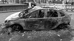 Burnt out car by rrreese