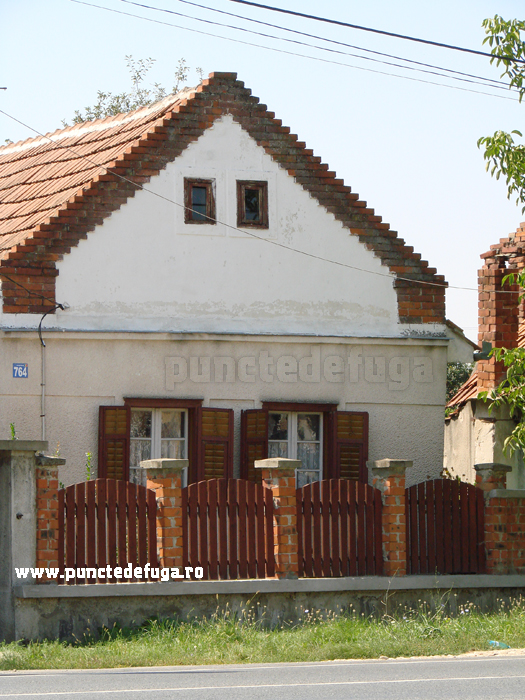 detaliu fatada casa comuna Coşteiu