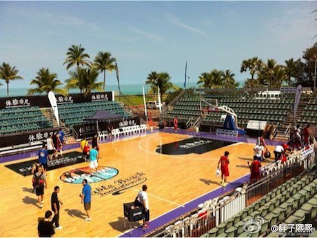 September 30th, 2011 - The Cable Beach Invitational Basketball Tournament court is located on the beach