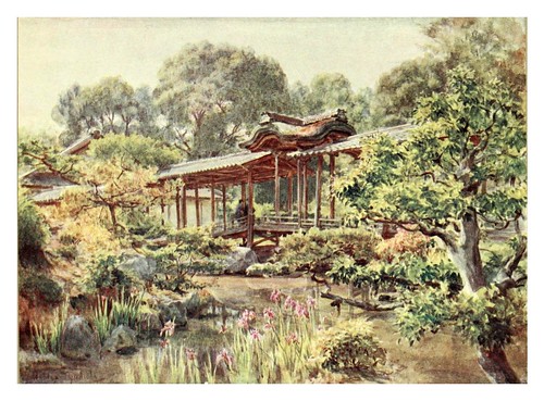 005-Jardin del templo budista de Nanjeji en Kyoto-Japanese gardens 1912-Walter Tyndale