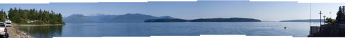 Hood Canal and Olympic Mountains, Saturday 2 July 2011, view from Big Beef Creek, Seabeck, WA