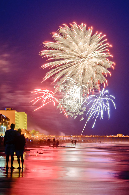 4th of July Fireworks at Folly Beach