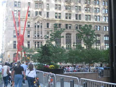 Occupy Wall Street: The red statue