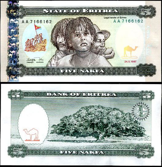 5 Nakfa Eritrea 1997, Pick 2