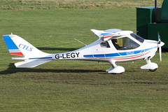 G-LEGY - 2008 build Flight Design CTLS, taxiing towards the main apron