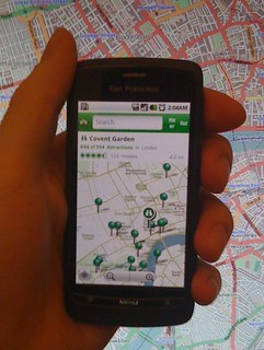 TripAdvisor Android app showing OpenStreetMap